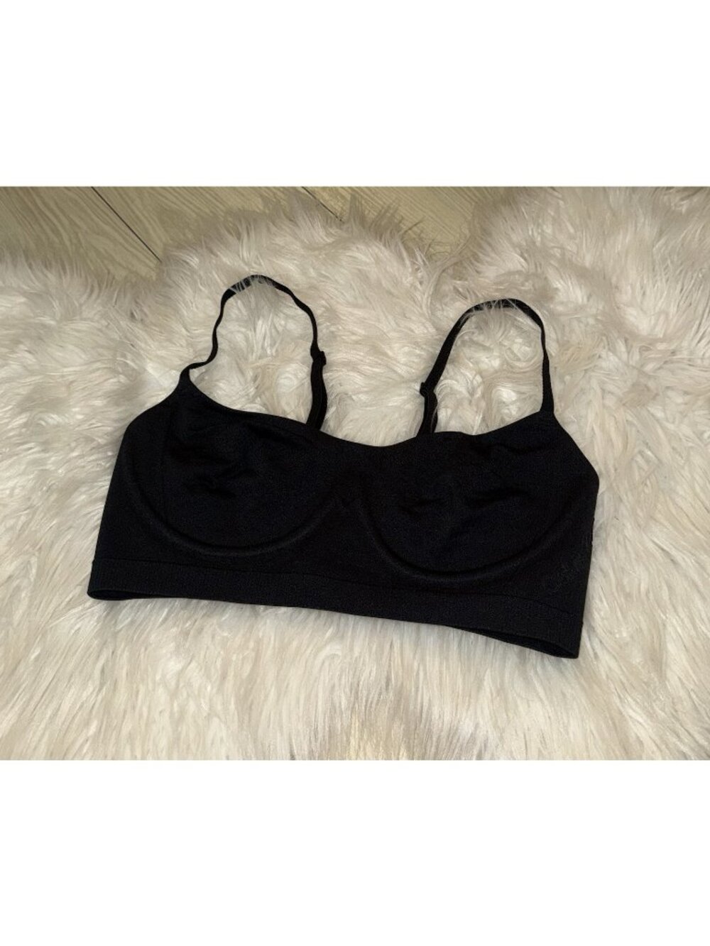 Calvin Klein QF6609 Bonded Flex Unlined Balconette Bra WF Womens S Small Black